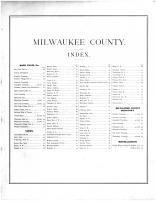 Index, Milwaukee County 1876